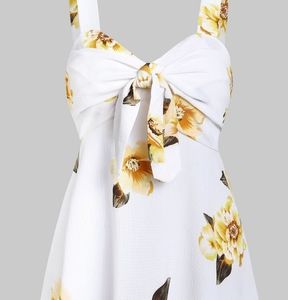 Floral flowy tank top